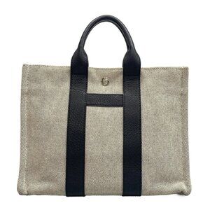 HERMES Sac Arne PM - Gray Black Toile H Negonda Tote Bag
